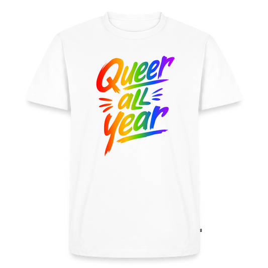 Queer all Year | Männer Premium T-Shirt - Weiß