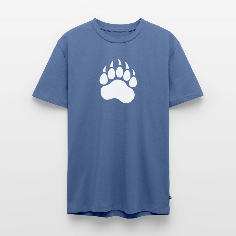 Bear Paw white | Männer Premium T-Shirt - Taubenblau
