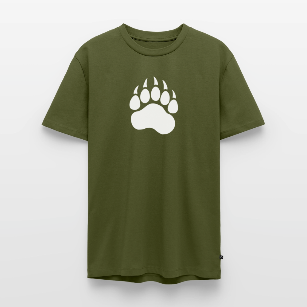 Bear Paw white | Männer Premium T-Shirt - Khaki