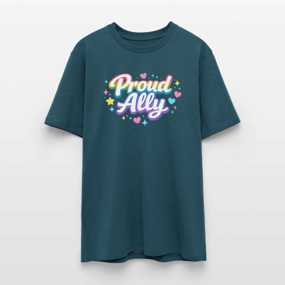 Proud Ally | Unisex Bio-T-Shirt - Dunkles Petrol
