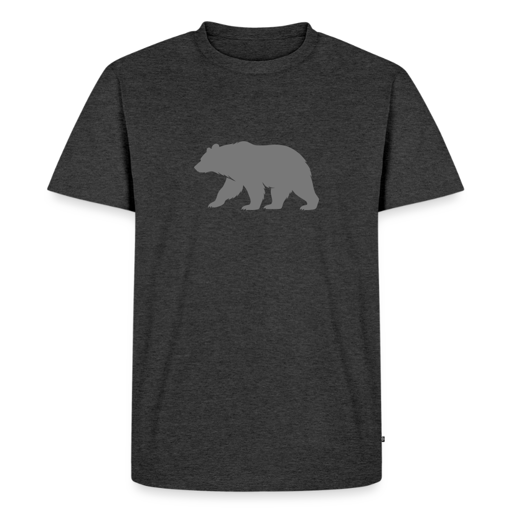 Bear grey | Premium T-Shirt - Anthrazit meliert