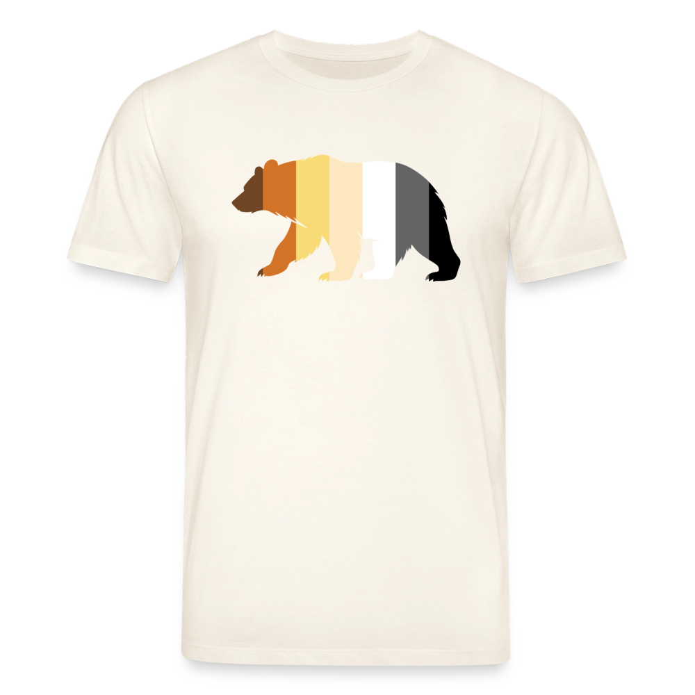 Bear in Bear Pride Colours | Unisex Bio T-Shirt - Naturweiß 