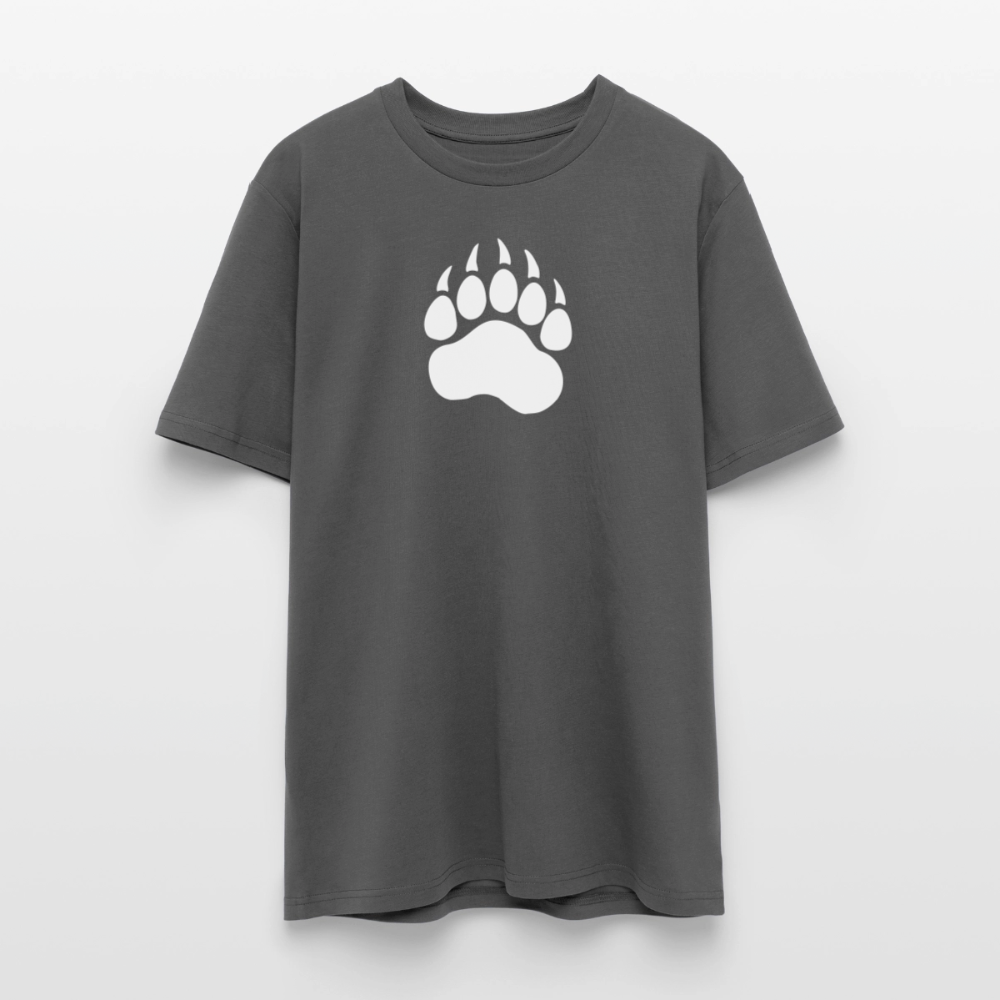 Bear Paw white | Unisex Bio-T-Shirt - Anthrazit